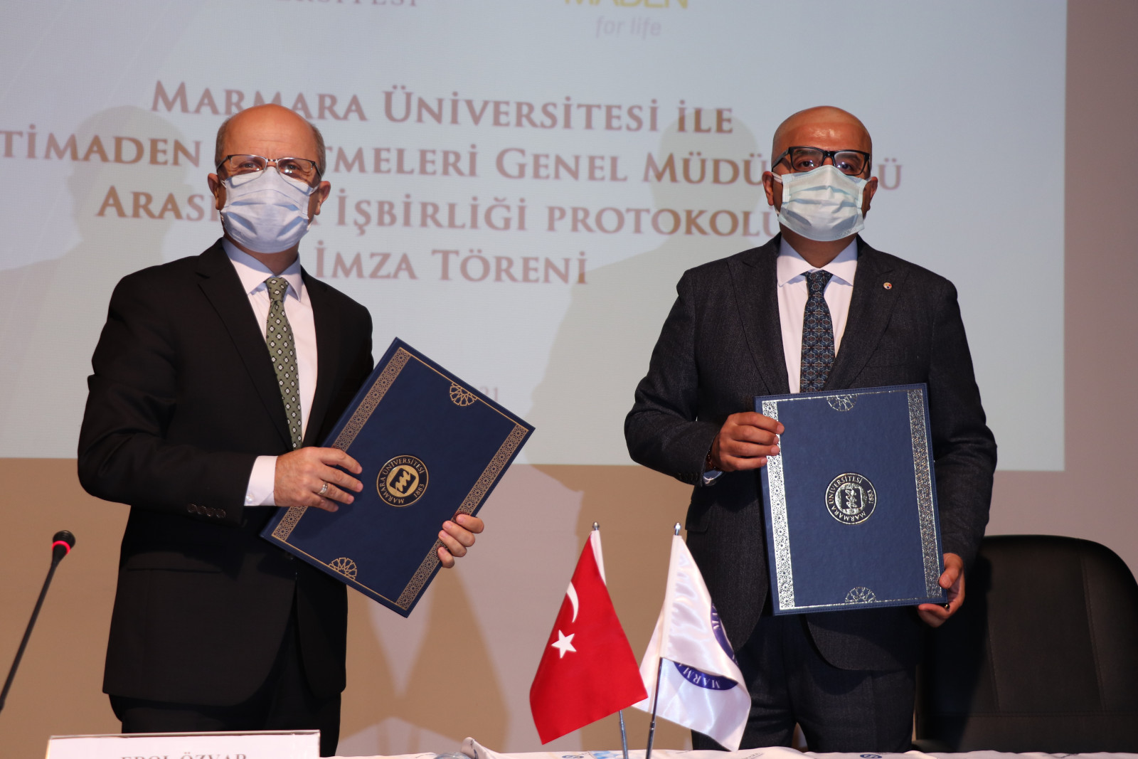 Marmara Üniversitesi ve Etimaden İşletmeleri Genel Müdürlüğü Arasında AR-GE İş Birliği Protokolü İmzalandı