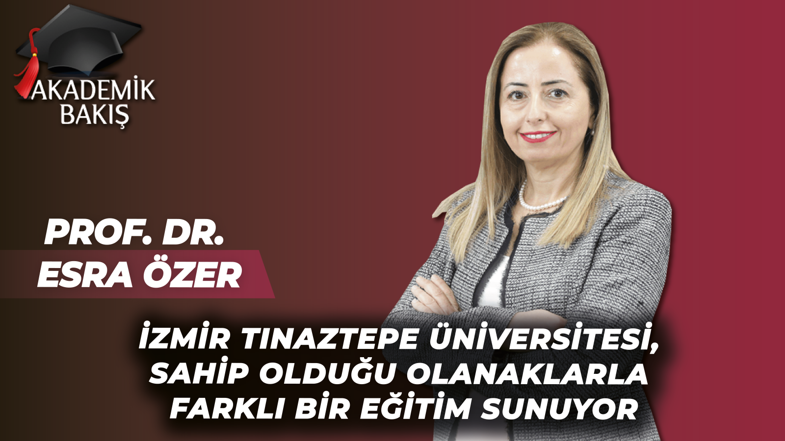 İzmir Tınaztepe Ünv.’si TIP Fakültesi Prof. Dr. Esra Özer Akademik Bakış’a Konuk Oldu